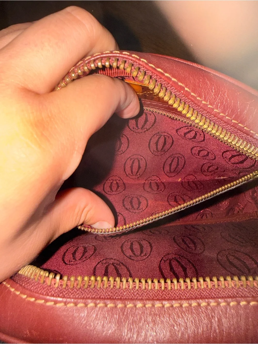 Cartier vintage leather